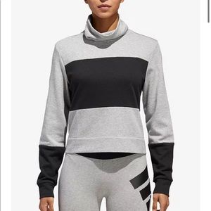 Adidas sports funnel neck sweatshirt XS